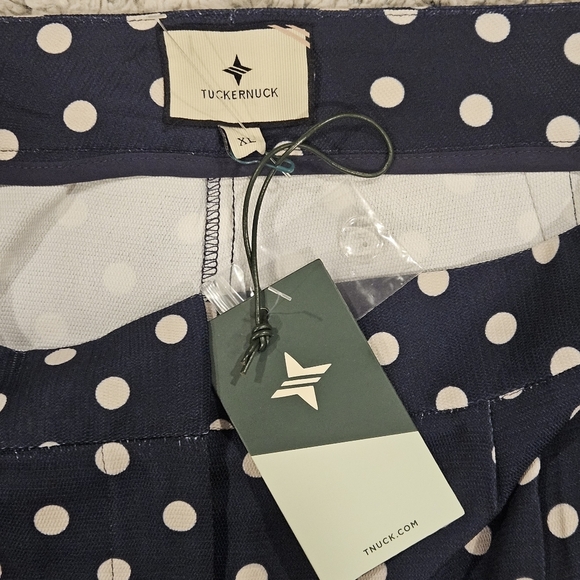 Tuckernuck NWT SZ XL Pleated Polka Dot Cropped Pixie Pant Hi Rise Ankle Pants - Picture 3 of 14